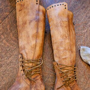 Women's over the knee boots. Leather size 9